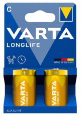 Varta 4114101422 Longlife bébi C (LR14) elem 2db/csomag (műanyagmentes csomagolás) Akkuk és töltők - Elem - 507032