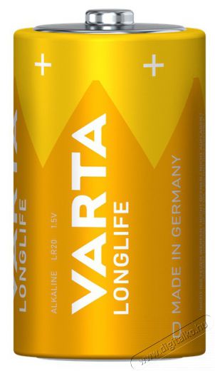 Varta 4120101422 Longlife góliát D (LR20) elem 2db/csomag (műanyagmentes csomagolás) Akkuk és töltők - Elem - 507033