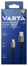 Varta 57935101111 2m 60W USB A-USB C adat- és töltőkábel Akkuk és töltők - Li-ion akkumulátor és töltő (gyári) - Töltő / hálózati adapter - 508284
