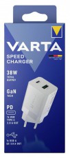 Varta 57955101111 Speed USB A 18W/USB C 20W hálózati töltő Akkuk és töltők - Li-ion akkumulátor és töltő (gyári) - Töltő / hálózati adapter - 508287