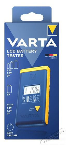 Varta 893101111 LCD Elem- akku- gombcella teszter Akkuk &eacute;s t&ouml;ltők - Elem - 508256