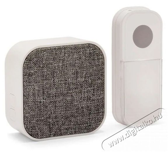 VELAMP  Vezeték nélküli csengő DOM003 elemes, 150 m, 36 dallam Háztartás / Otthon / Kültér - Lakásfelszerelés - Csengő - 519825