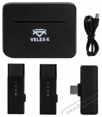 Veles-X Wireless Lavalier Microphone System Dual USB-C Fotó-Videó kiegészítők - Mikrofon - Csíptetős, fej és kitűző mikrofon - 526540