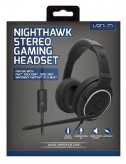 Venom VS2855 Nighthawk fekete gamer headset Audio-Video / Hifi / Multimédia - Fül és Fejhallgatók - Fejhallgató mikrofonnal / headset - 389829