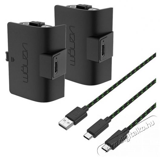 Venom VS2883 Xbox Series S & X fekete magas kapacítású (1100mAh) akkucsomag (2 db) + 3 méter töltőkábel Iroda és számítástechnika - Játék konzol - Kiegészítő - 394095