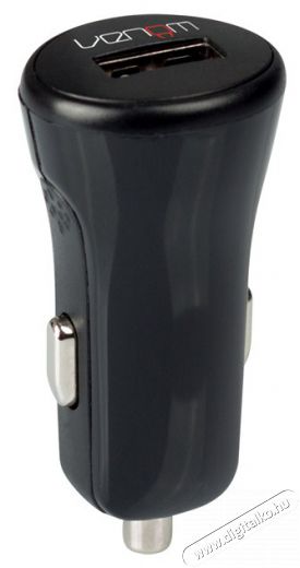 Venom VS4795 USB autós töltő + 2 méter Type-C töltőkábel Autóhifi / Autó felszerelés - Autós töltő / szivargyújtó adapter - 394375