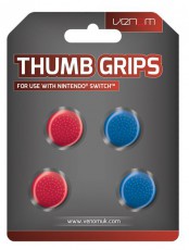 Venom VS4918 Piros és kék Thumb Grips (4x) Nintendo Switch kontrollerhez Iroda és számítástechnika - Játék konzol - Kiegészítő - 394155
