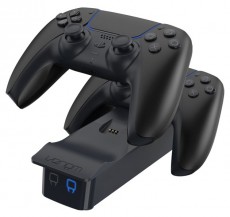 Venom VS5007 PS5 dupla fekete töltőállomás Iroda és számítástechnika - Játék konzol - Kiegészítő - 394380