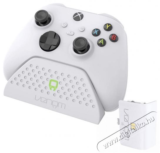 Venom VS2870 Xbox Series X & S fehér töltőállomás + 1 db akkumulátor Iroda és számítástechnika - Játék konzol - Kiegészítő - 394390