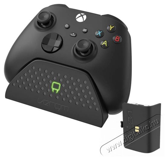 Venom VS2880 Xbox Series X & S fekete töltőállomás + 1 db akkumulátor Iroda és számítástechnika - Játék konzol - Kiegészítő - 394388
