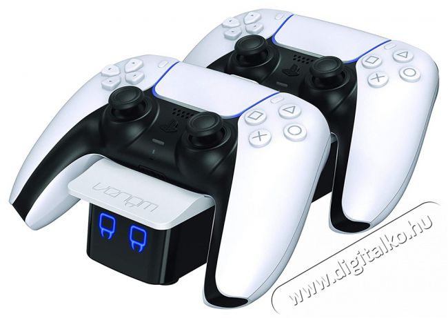 Venom VS5001 PS5 fehér dupla töltőállomás Iroda és számítástechnika - Játék konzol - Kiegészítő - 394389