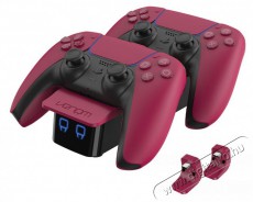 Venom VS5010 PS5 piros Cosmic Red dupla töltőállomás Iroda és számítástechnika - Játék konzol - Kiegészítő - 394395