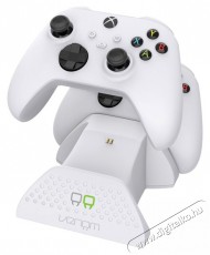 Venom VS2871 Xbox Series X & S fehér dupla töltőállomás + 2db akkumulátor Iroda és számítástechnika - Játék konzol - Kiegészítő - 394391