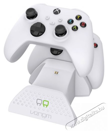 Venom VS2871 Xbox Series X & S fehér dupla töltőállomás + 2db akkumulátor Iroda és számítástechnika - Játék konzol - Kiegészítő - 394391