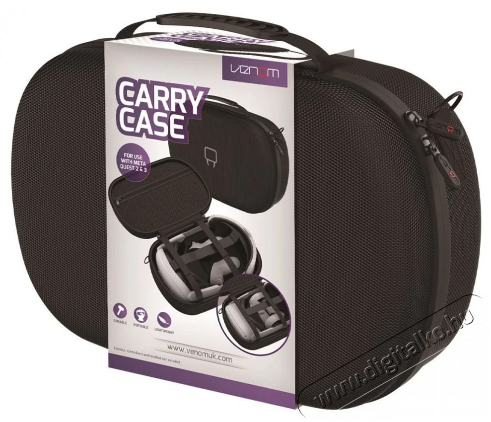 Venom VS4207 Meta Quest 2 & 3 Carry Case Fot&oacute;-Vide&oacute; kieg&eacute;sz&iacute;tők - Fot&oacute;-vide&oacute; t&aacute;ska / tok - Egy&eacute;b t&aacute;ska / tok - 520267