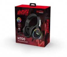 VENTARIS H700 RGB 7.1 Fekete gamer headset Audio-Video / Hifi / Multimédia - Fül és Fejhallgatók - Fejhallgató mikrofonnal / headset - 389898