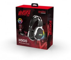 VENTARIS H900 RGB 7.1 Fekete-ezüst gamer headset Audio-Video / Hifi / Multimédia - Fül és Fejhallgatók - Fejhallgató mikrofonnal / headset - 389899