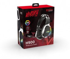 VENTARIS H900 RGB 7.1 Fekete-ezüst gamer headset Audio-Video / Hifi / Multimédia - Fül és Fejhallgatók - Fejhallgató mikrofonnal / headset - 389899