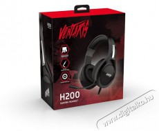 VENTARIS H200 PS4 fekete gamer headset Audio-Video / Hifi / Multimédia - Fül és Fejhallgatók - Fejhallgató mikrofonnal / headset - 389828