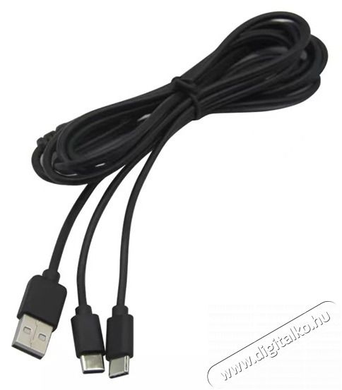 VENTARIS C100B PS5/Xbox Series X/S kontrollerhez USB Type-C Dual töltőkábel Iroda és számítástechnika - Játék konzol - Kiegészítő - 476724