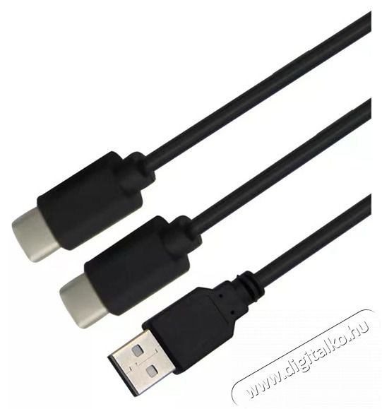 VENTARIS C100B PS5/Xbox Series X/S kontrollerhez USB Type-C Dual töltőkábel Iroda és számítástechnika - Játék konzol - Kiegészítő - 476724