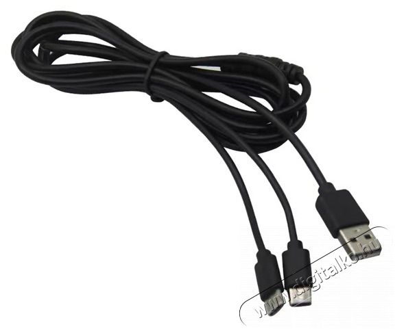 VENTARIS C100B PS5/Xbox Series X/S kontrollerhez USB Type-C Dual töltőkábel Iroda és számítástechnika - Játék konzol - Kiegészítő - 476724