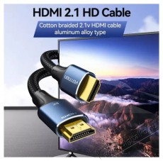 Vention Cotton Braided USB-C 4.0 5A Cable 1m Gray Aluminum Alloy Type Iroda és számítástechnika - Számítógép tartozék - USB kábel - 503445