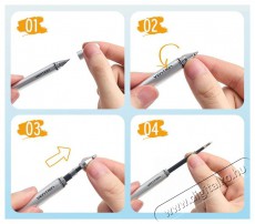 Vention 2-in-1 touch pen aluminum alloy, gray érintőceruza Mobil / Kommunikáció / Smart - Tablet / E-book kiegészítő, tok - Ceruza - 529113