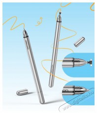 Vention 2-in-1 touch pen aluminum alloy, gray érintőceruza Mobil / Kommunikáció / Smart - Tablet / E-book kiegészítő, tok - Ceruza - 529113
