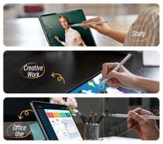 Vention 2-in-1 touch pen aluminum alloy, gray érintőceruza Mobil / Kommunikáció / Smart - Tablet / E-book kiegészítő, tok - Ceruza - 529113