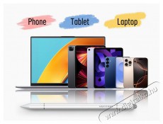 Vention 3-in-1 magnetic touch pen aluminum alloy, white érintőceruza Mobil / Kommunikáció / Smart - Tablet / E-book kiegészítő, tok - Ceruza - 529114
