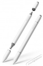 Vention 3-in-1 magnetic touch pen aluminum alloy, white érintőceruza Mobil / Kommunikáció / Smart - Tablet / E-book kiegészítő, tok - Ceruza - 529114
