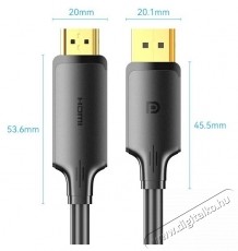 Vention DisplayPort Male to HDMI Male 4K HD Cable, 3 m, fekete videok&aacute;bel 3m Tv kieg&eacute;sz&iacute;tők - K&aacute;bel / csatlakoz&oacute; - Hdmi k&aacute;bel - 532381