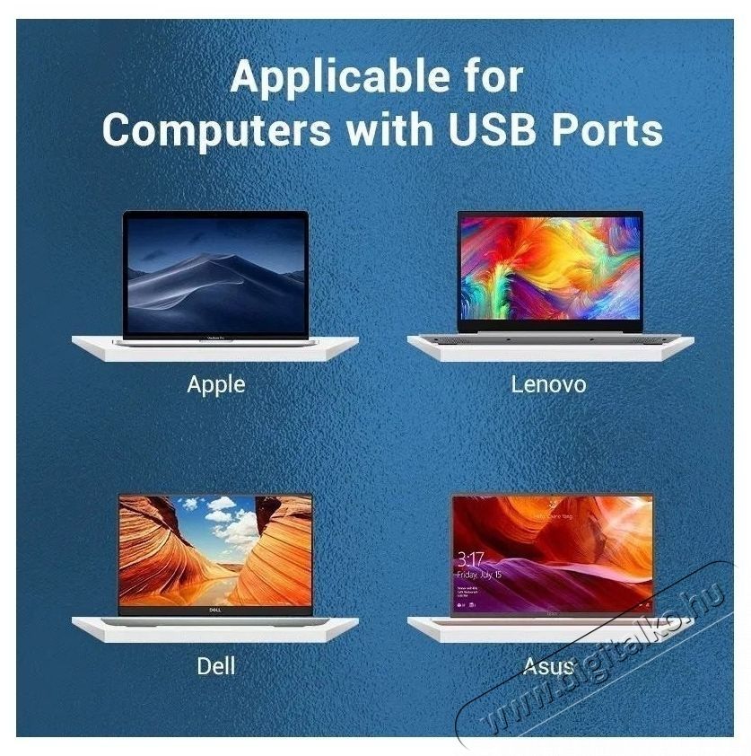 Vention 3-Port USB 3.0 Hub with Gigabit Ethernet Adapter, 0.15M - fekete Iroda &eacute;s sz&aacute;m&iacute;t&aacute;stechnika - Notebook kieg&eacute;sz&iacute;tő - Egy&eacute;b notebook kieg&eacute;sz&iacute;tő - 532831