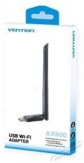 Vention AX900 USB Wi-Fi Dual Band Network Adapter With High Gain Antenna, Black Iroda &eacute;s sz&aacute;m&iacute;t&aacute;stechnika - H&aacute;l&oacute;zat - H&aacute;l&oacute;zati kieg&eacute;sz&iacute;tő - 532829