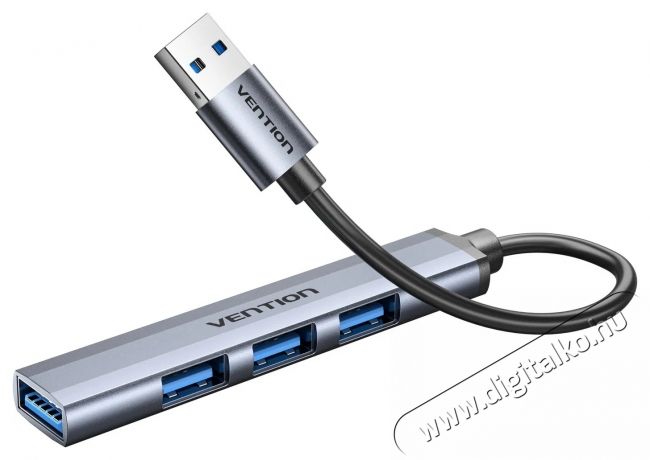 Vention SuperMini USB 3.0 HUB 0.15m Gray USB Hub Iroda &eacute;s sz&aacute;m&iacute;t&aacute;stechnika - Notebook kieg&eacute;sz&iacute;tő - Egy&eacute;b notebook kieg&eacute;sz&iacute;tő - 532830