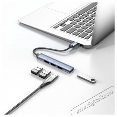 Vention SuperMini USB 3.0 HUB 0.15m Gray USB Hub Iroda &eacute;s sz&aacute;m&iacute;t&aacute;stechnika - Notebook kieg&eacute;sz&iacute;tő - Egy&eacute;b notebook kieg&eacute;sz&iacute;tő - 532830