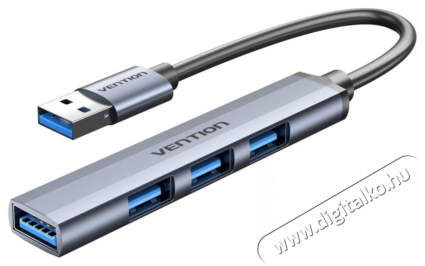 Vention SuperMini USB 3.0 HUB 0.15m Gray USB Hub Iroda &eacute;s sz&aacute;m&iacute;t&aacute;stechnika - Notebook kieg&eacute;sz&iacute;tő - Egy&eacute;b notebook kieg&eacute;sz&iacute;tő - 532830