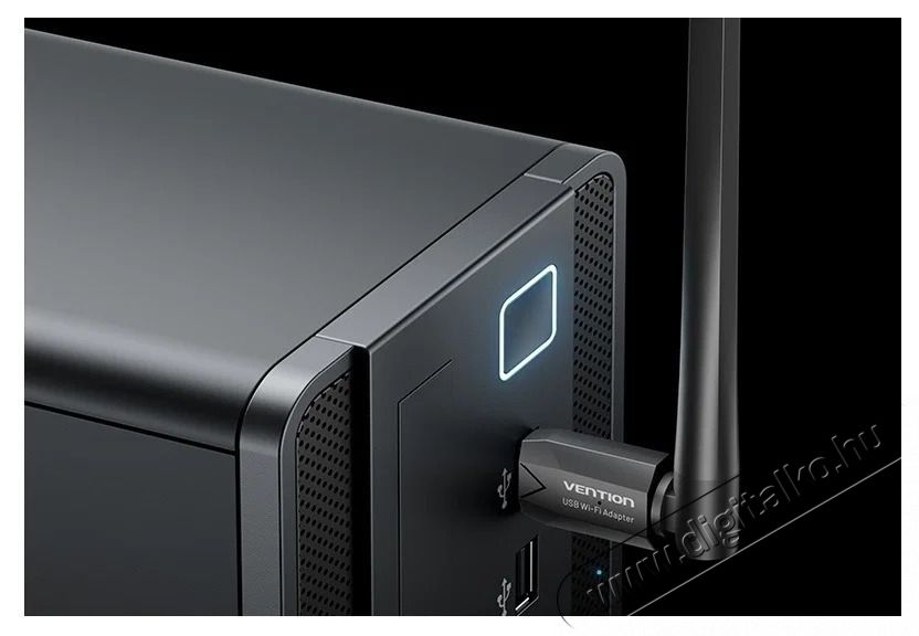 Vention AC650 USB Wi-Fi Dual Band Network Adapter With High Gain Antenna Black Iroda &eacute;s sz&aacute;m&iacute;t&aacute;stechnika - H&aacute;l&oacute;zat - H&aacute;l&oacute;zati kieg&eacute;sz&iacute;tő - 535840