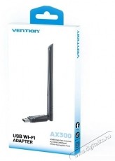 Vention AX300 USB Wi-Fi Single Band Adapter With High Gain Antenna, Black Iroda &eacute;s sz&aacute;m&iacute;t&aacute;stechnika - H&aacute;l&oacute;zat - H&aacute;l&oacute;zati kieg&eacute;sz&iacute;tő - 535844