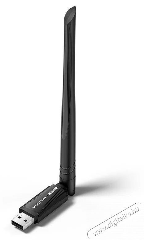 Vention AX300 USB Wi-Fi Single Band Adapter With High Gain Antenna, Black Iroda &eacute;s sz&aacute;m&iacute;t&aacute;stechnika - H&aacute;l&oacute;zat - H&aacute;l&oacute;zati kieg&eacute;sz&iacute;tő - 535844