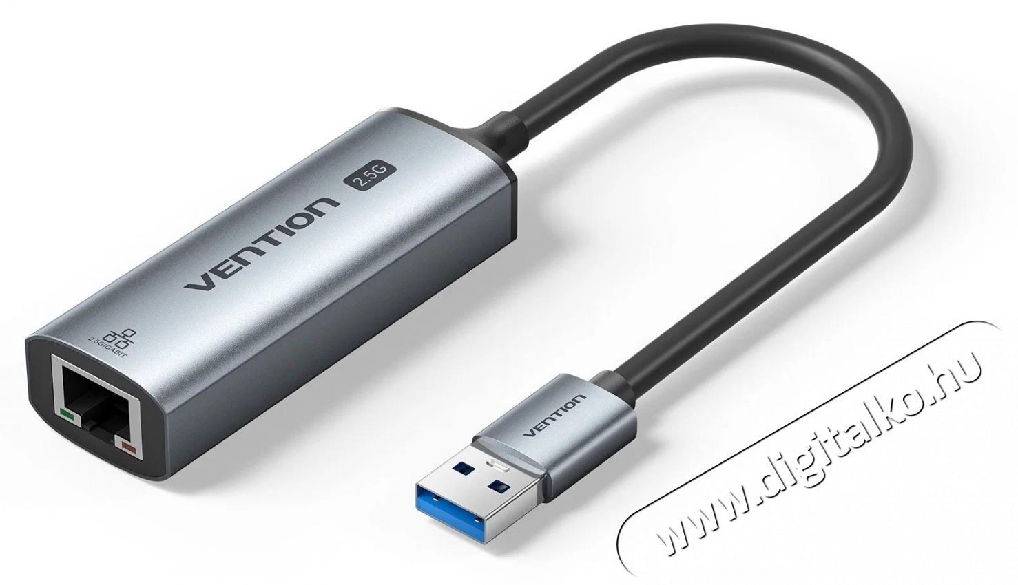 Vention USB-A to 2.5G Ethernet Adapter Iroda &eacute;s sz&aacute;m&iacute;t&aacute;stechnika - H&aacute;l&oacute;zat - H&aacute;l&oacute;zati kieg&eacute;sz&iacute;tő - 535847