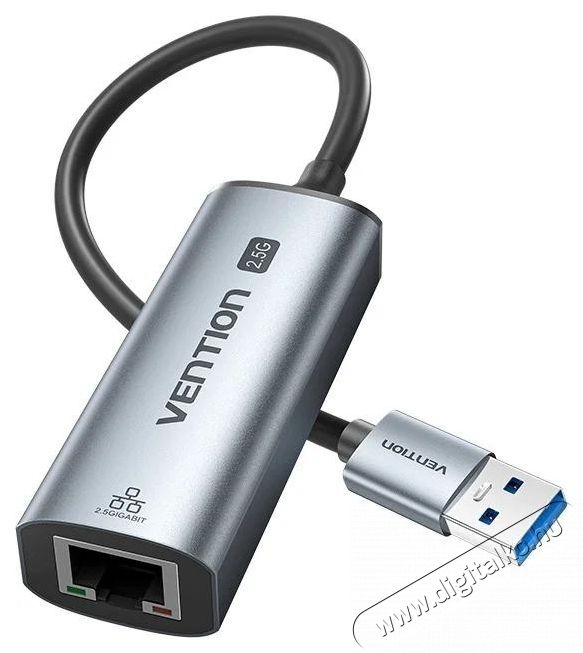 Vention USB-A to 2.5G Ethernet Adapter Iroda &eacute;s sz&aacute;m&iacute;t&aacute;stechnika - H&aacute;l&oacute;zat - H&aacute;l&oacute;zati kieg&eacute;sz&iacute;tő - 535847