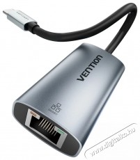 Vention USB-C to Gigabit Ethernet Adapter 0.15M Gray Aluminum Alloy Type H&aacute;ztart&aacute;s / Otthon / K&uuml;lt&eacute;r - Vil&aacute;g&iacute;t&aacute;s / elektromoss&aacute;g - H&aacute;l&oacute;zati eloszt&oacute; / hosszabb&iacute;t&oacute; / adapter - 535841