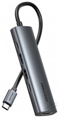Vention 5in1 USB-C Docking Station Iroda &eacute;s sz&aacute;m&iacute;t&aacute;stechnika - Notebook kieg&eacute;sz&iacute;tő - USB hub / eloszt&oacute; - 538049