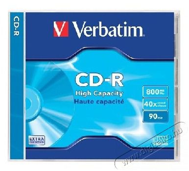 VERBATIM CDV8040 CD-R 90min normál tokos CD lemez Iroda és számítástechnika - Számítógép tartozék - CD / DVD tartó / tasak - 386147