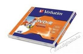 VERBATIM DVDV-16N DVD-R nyomtatható normál tokos DVD lemez Iroda és számítástechnika - Számítógép tartozék - CD / DVD tartó / tasak - 386142
