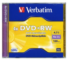 VERBATIM DVDVU+4 DVD+RW normál tokos DVD lemez Iroda és számítástechnika - Számítógép tartozék - CD / DVD tartó / tasak - 386148