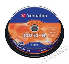 VERBATIM DVDV-16B10 DVD-R cake box DVD lemez 10db/csomag Iroda és számítástechnika - Számítógép tartozék - CD / DVD tartó / tasak - 386279