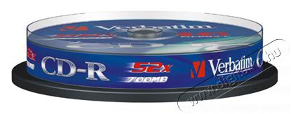 VERBATIM CDV7052B10DL CD-R DataLife cake box CD lemez 10db/csomag Iroda és számítástechnika - Adattároló / merevlemez - Kiegészítő - 406841